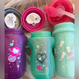 Spill proof sippy cup bundle 2 Tommy Tippee and 1 Dr Browns Great Condition